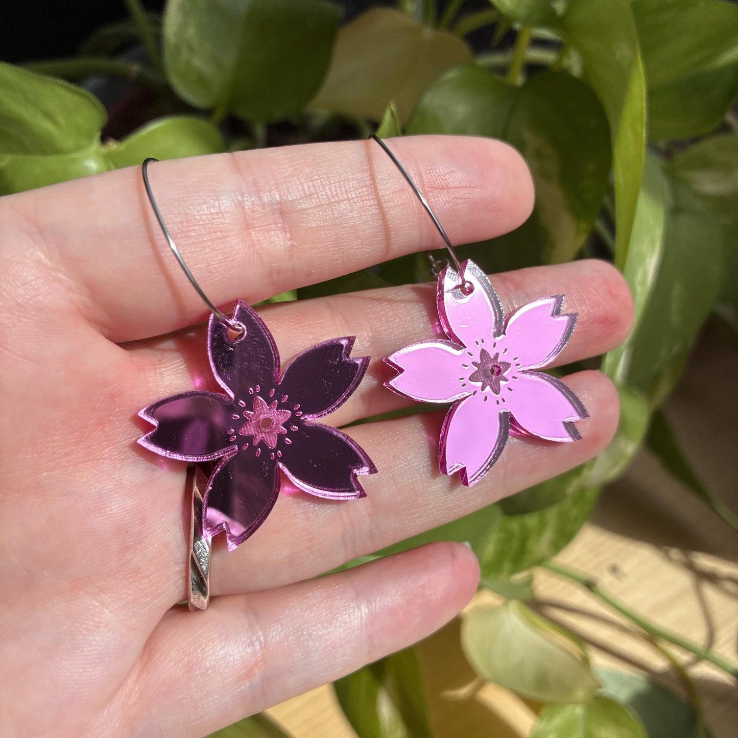 Flor Rosa Espejo