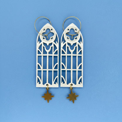 Vidriera Gótica Blanca