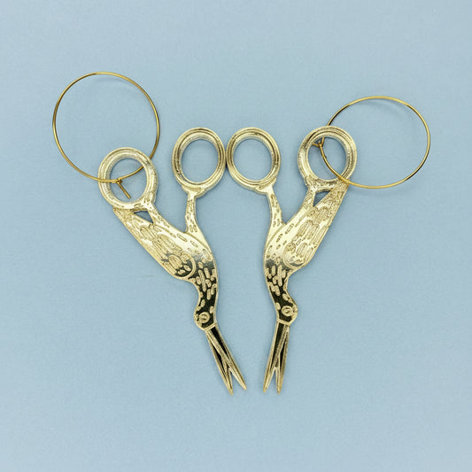 Pendientes Acrilicos de tijeras inspiradas en OTGW