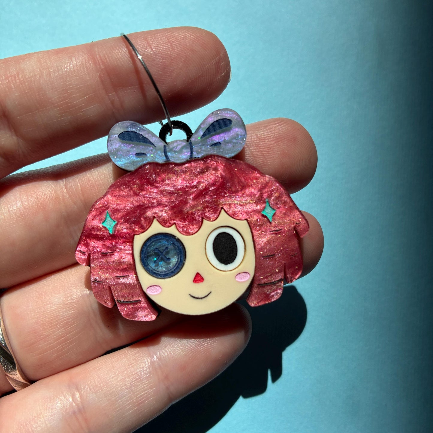 Pendientes fanart de The Amazing Digital Circus - Pendientes Acrílicos de Pomni, Jax, Ragatha, Gangle y Kinger